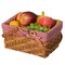 Double Handle Woodchip Basket with Liner - Perfect as Toy Organizer, Storing Fresh Fruits or Safeguarding Your Must-Have Beach Essentials for Unforgettable Holidays or Picnic Parties